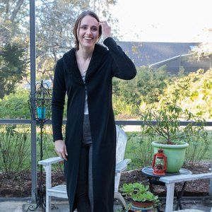 Vintage Indications Black Long Coat